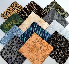 48 PCS BATIK ~ 5″X5″ PRE-CUT QUILT SQUARES CHARM PACK ~ FREE SHIPPING