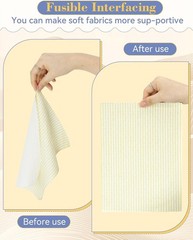 17in x 30yd Medium Weight Non-Woven Interfacing Fabric – Fusible & Durable