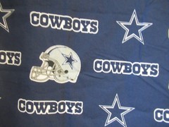 NFL DALLAS COWBOYS #6313 LICENCED VTG 2008 Fabric Cotton NTT 1Y15″X58″W