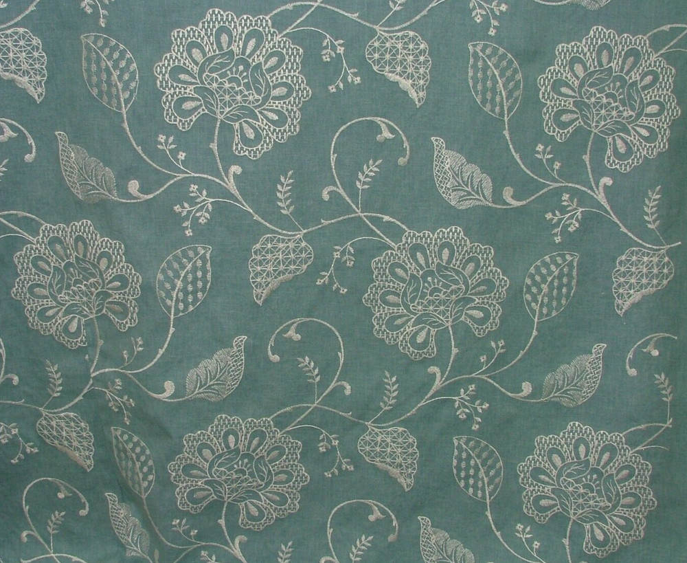 1.1 Metres iLiv Adriana Glacier Embroidered Fabric Curtain Upholstery Cushion