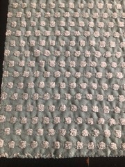 THIBAUT Cotton Tails in Aqua Blue 17 x 17 3/8″ Textural Fabric Sample