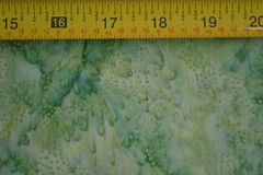 By 1/2 Yd, Green on Green Batik, Indonesia, Hoffman/H-2374-495, Monstera, B463