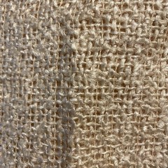 Fabric 3 Yds 110 X 112 One Piece Beige Natural Fibers Burlap Tweed