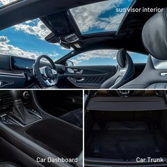 Suede Auto Headliner Fabric 50cmx200cm Self-adhesive Black Interior Repair DIY