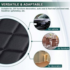 Quilted Vinyl Faux Leather 63″ Wide 6mm Foam Car Headliner Upholstery 1 Yard