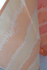 Thai silk blend traditional chorkhem thong pattern fabric 006