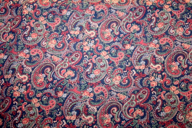 PAISLEY IN PINK AND BLUE FROM PETER PAN FABRICS – 100% COTTON FABRIC