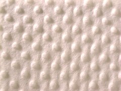 IVORY MINKY CUDDLE DIMPLE DOT PLUSH KNIT SEW QUILT CRAFT FABRIC BTY & PRECUTS