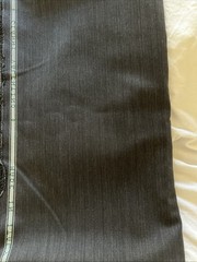 NEW MADE IN ITALY VALENTINO 3.3 M/3.6 YRD Wool Suiting Fabric Charcoal Rust