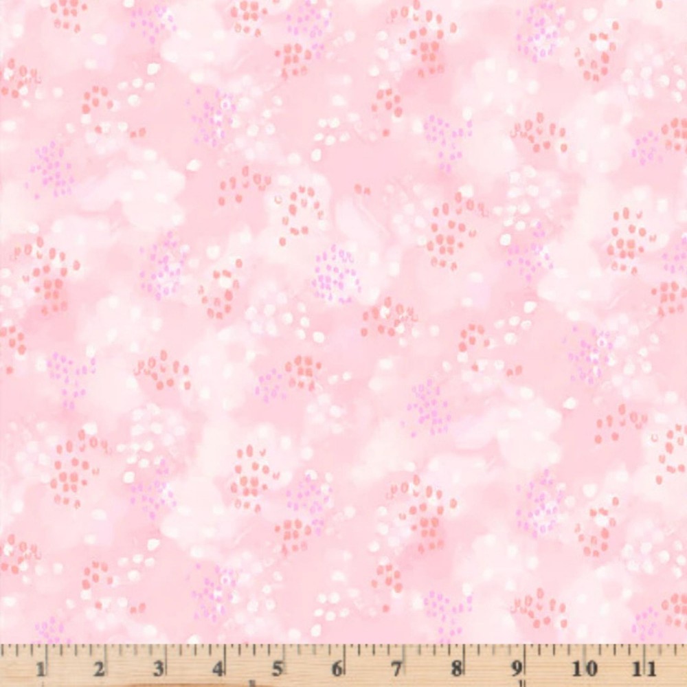 Awakening Lt Pink Dots Blender Cotton Fabric Sale 5742 LP Fabric by the half yd