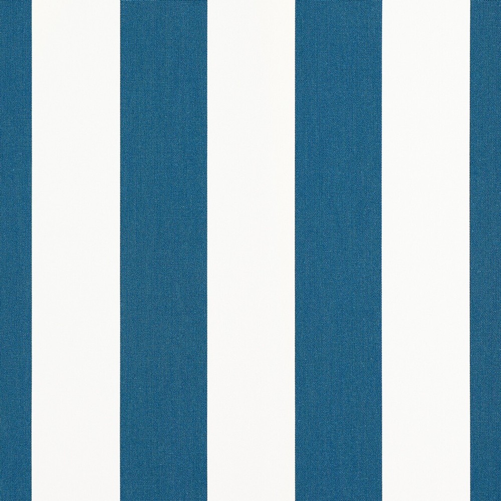 SUNBRELLA CABANA REGATTA BLUE WHITE STRIPE OUTDOOR MULTIUSE FABRIC BY YARD 54″W