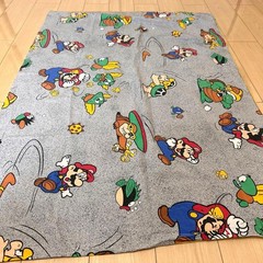 Nintendo Super Mario Vintage Flat Sheet Duvet Cover Fabric