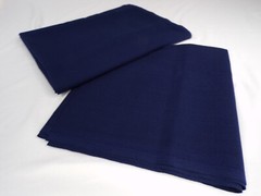 2 PCs Sewing Fabric Gabardine Navy Blue 1Pc 58″ Width x 1.5 Yds 1 Pc 45″x22″ L22