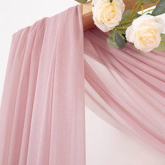Dusty Rose Wedding Arch Draping Fabric 1 Panel 29″ X 20 FT Extra Long Gauze Drap