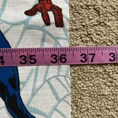 Spiderman Fabric – White background – Approximately 1 Yard 8 Inches