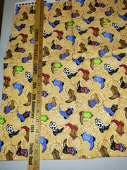 Flannel Fabric 1 Yard Cowboy Boots