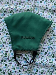 Face Mask triple Layer Handmade Washable Cloth Green
