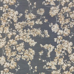 Romo Sakuya Gunmetal Silk Wool Blend Jacquard Curtain Fabric PM