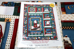 Vintage Christmas Fabric lot bundle 6.5 yrds panel Cotton Quilting Leslie Beck