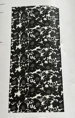 Ikea STRECKFLY Pre-cut Fabric Textile 59×118″ Black/White Curtains 905.690.40