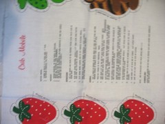 2 VIP fabric panels CRIB MOBILE GARLAND & THREE WISE OWLS CALICO 18 X 45″ USA