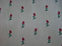 Hoffman California Fabrics – 3 Yds x 44″ W – Gray / Dark Red Floral Print