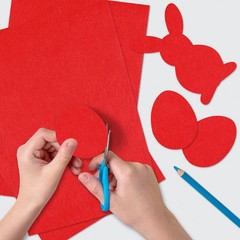 20 PCS Red Felt Fabric Sheet 8×12 Inch Assorted Color Sheets For Crafts
