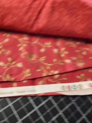 2 Pieces At .75 Yard Each 100 Cotton Quilting Fabric Maroon floral moda