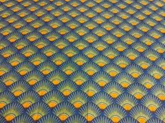 25 Yards Fabric Indian Blue Floral Hand Printed Cotton Fabric Sewing Fabrics