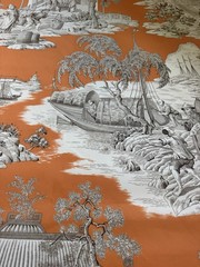 Manuel Canovas Tortuga Cotton Chintz fabric 2 5/18 Yards