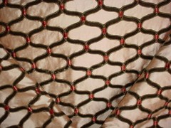 11-5/8Y Kravet Couture 29862 Ogee Velvet Olive Silk Lattice Upholstery Fabric