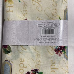 David Textiles 1 yard fabric cut 100% cotton 36x44in Hope, Joy, blessed NEW