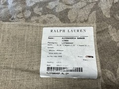 Ralph Lauren 26”x26” Discontinued Sample Alessandria Linen/Rayon 25” X 25”