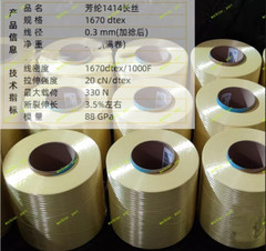 1414 Aramid Fiber tow Filament Yarn 200D 1000D 1500D Fabric Packing Woven