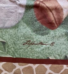 VTG 2008 “Jungle Babies” Stuffies by Patty Reed Crib Quilt Panel 45 “x 35 “