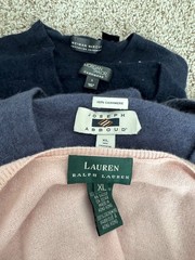 Lot of 21 Cashmere Sweaters Assorted Colors Flawed Upcycle Crafter Cutter 10 Lbs