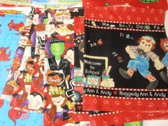 Lot Printed Fabric Rectangular Scraps: Halloween, Easter, Christmas, Floral…