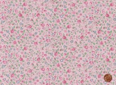 Country Floral JELLY ROLL: 20) 2 1/2″ x 44″ Strips, PINK GREEN BEIGE, Dups