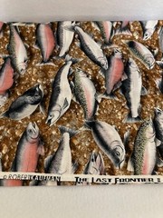 Robert Kaufman – Fabric – The Last Frontier – Fish Theme – 1/2 Yard – Unique