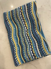 LIBERTY OF LONDON Fabric Southwestern Abstract Print Coordinate Blues Yellows