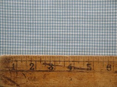 Diamond Textiles Light Blue Chambray Small Check Cotton Homespun Sewing Fabric