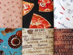 I SPY Pastry Chef Food Drink Fat/ Long Quarter 1/2 Yard Quilt Fabric Bundle Lot