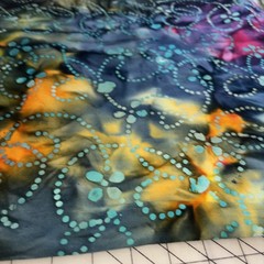 Vibrant Multi-Color Bali Batik Fabric – 2 Yards Uncut – OOP Rare
