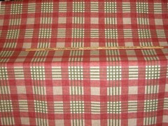 Drapery Upholstery Fabric 54″ Wide 8 oz. Cotton Duck Plaid – Pink / Green