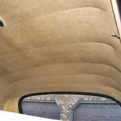 96inch x 60inch Suede Headliner Fabrics Beige Foam Backed Upholstery Replace