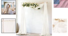 Elegant 29″ x 20ft Ivory Sheer Draping Fabric for Memorable Wedding Ceremonies