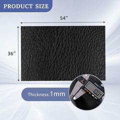 Faux Leather Upholstery Fabric Black Vinyl Sheets Replacement Car Sofa