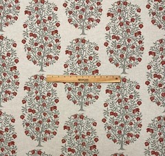 BALLARD DESIGNS ANITA POMEGRANATE FRUIT TREE MULTIUSE FABRIC BY THE YARD 54″W