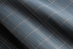 Perennials Striped Outdoor Uphol Fabric- Garden Row / Bluestone 0.80 yds 905-368