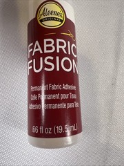 Aleene’s Fabric Fusion Glue Adhesive Washable Flexible Craft Bond 3 Pk (1 Open)